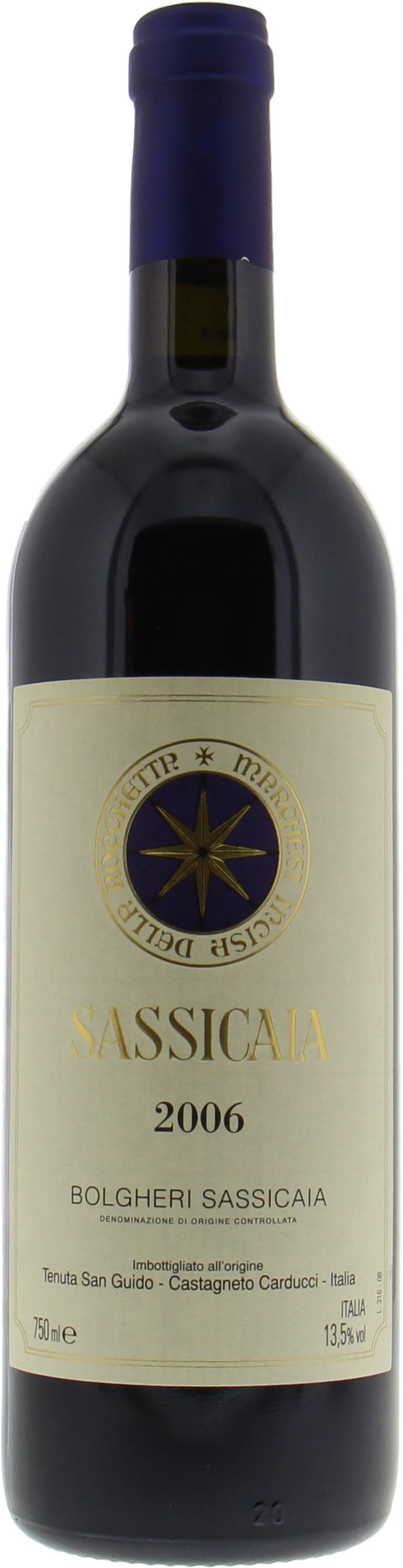 Бутылка Tenuta San Guido Sassicaia 2006