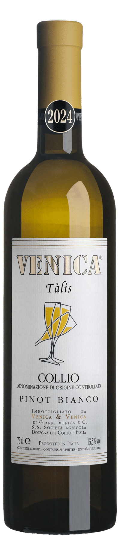 Бутылка Venica & Venica Tàlis Pinot Bianco 2024