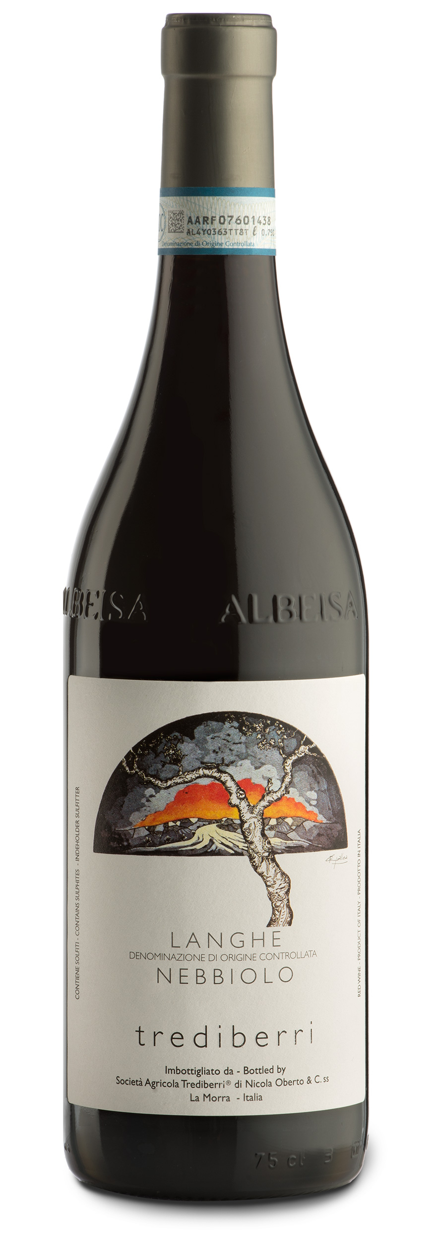 Бутылка Trediberri Langhe Nebbiolo