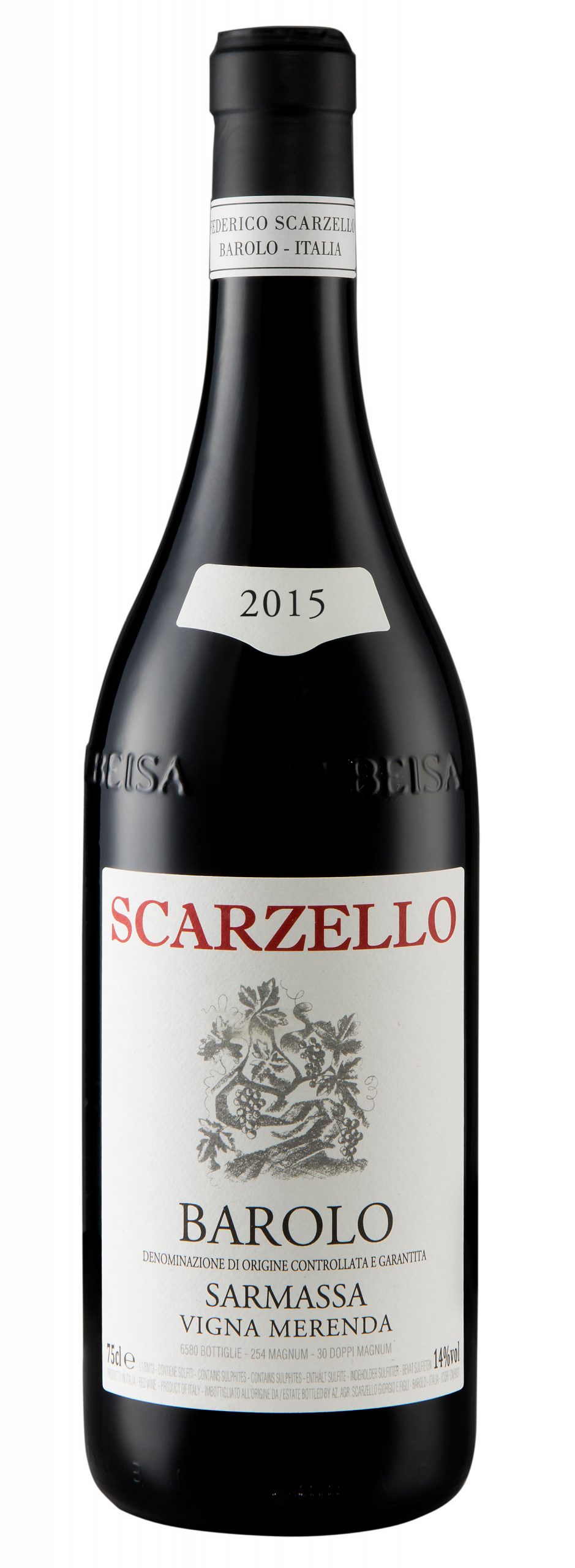 Бутылка Scarzello Barolo Sarmassa Vigna Merenda 2019